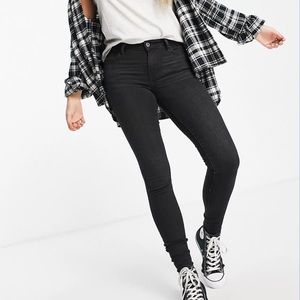 Levi's 710 super skinny jeans in washed black 27